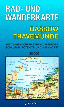 Rad- und Wanderkarte Dassow, Travem&uuml;nde - 