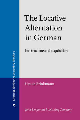 The Locative Alternation in German - Ursula Brinkmann