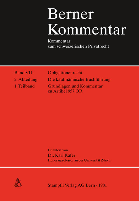 Die kaufm&auml;nnische Buchf&uuml;hrung - Karl K&auml;fer