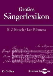 Großes Sängerlexikon, 1 CD-ROM - Karl J. Kutsch, Leo Riemens