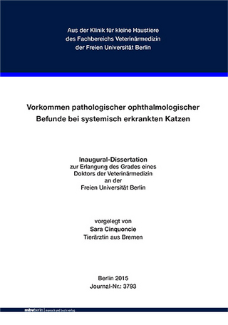Vorkommen pathologischer ophthalmologischer Befunde bei systemisch erkrankten Katzen