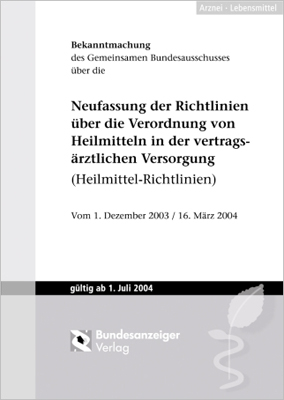 Heilmittel-Richtlinien 2004