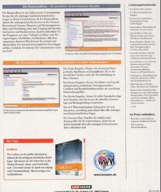 Lexware BusinessBoxx 2001, Einzelplatz-Version 1.0, 1 CD-ROM