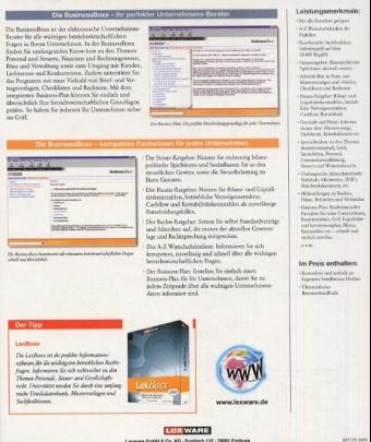 Lexware BusinessBoxx 2001, Einzelplatz-Version 1.0, 1 CD-ROM