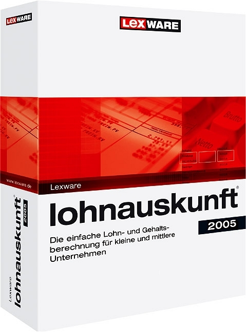 Lexware lohnauskunft Juli 2005 inkl. ges. &Auml;nderung zum Juli 2005