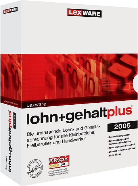 Lexware lohn + gehalt plus Juli 2005 inkl. ges. &Auml;nderung zum 1. Juli 2005 in Lohn- und Gehaltsabrechnung