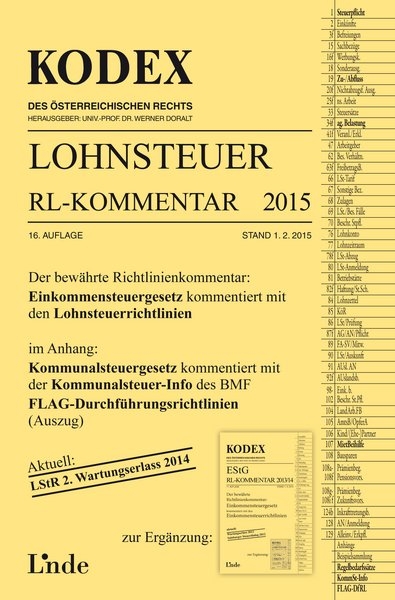 KODEX Lohnsteuer Richtlinien-Kommentar 2015 - Josef Hofbauer