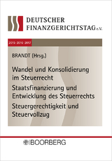 12. bis 14. Deutscher Finanzgerichtstag - 2015, 2016, 2017 - 
