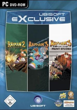 Rayman 2 + Rayman 3 + PrintStudio, 3 DVD-ROMs