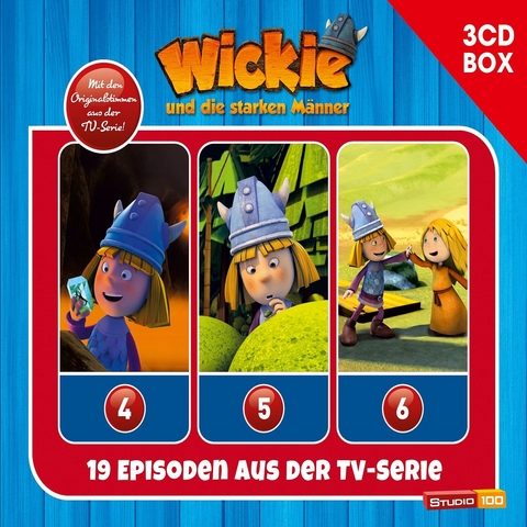 Wickie - 3-CD H&ouml;rspielbox zur neuen TV-Serie (CGI). Vol.2, 3 Audio-CDs