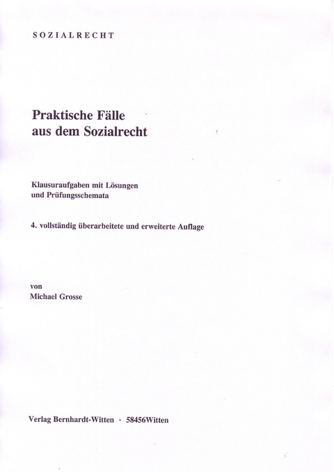 Praktische F&auml;lle aus dem Sozialrecht - Michael Grosse