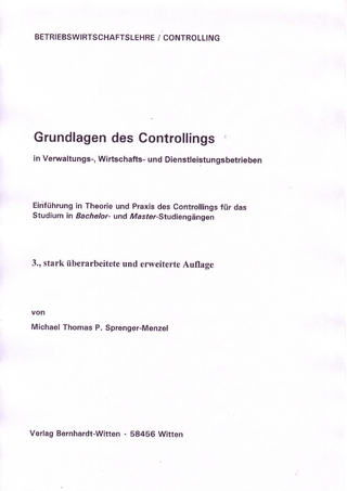 Gundlagen des Controlling in Verwaltungs-, Wirtschafts- und Dienstleistungsbetrieben