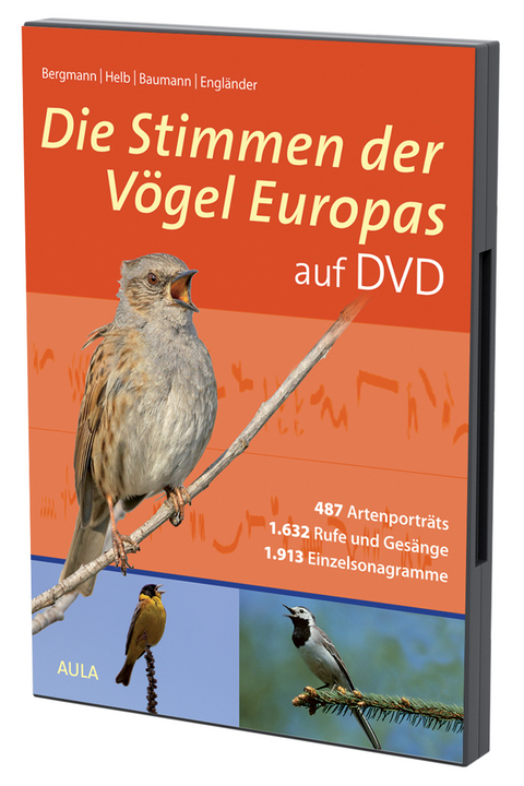 Die Stimmen der V&ouml;gel Europas auf DVD - Hans-Heiner Bergmann, Hans-Wolfgang Helb, Sabine Baumann, Wiltraud Engl&auml;nder