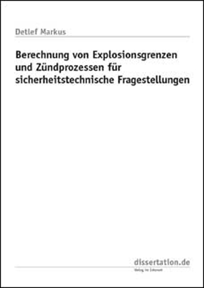 Berechnung von Explosionsgrenzen und Zündprozessen für sicherheitstechnische Fragestellungen - Detlef Markus