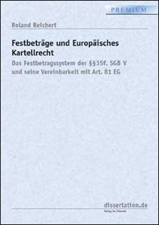 Festbeträge und Europäisches Kartellrecht