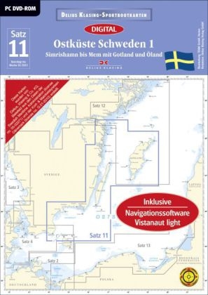 Satz 11: Ostk&uuml;ste Schweden 1 (DVD-ROM, Ausgabe 2015)