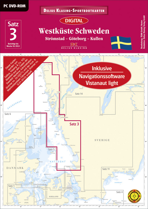 Satz 3: Westk&uuml;ste Schweden (DVD-ROM, Ausgabe 2015)
