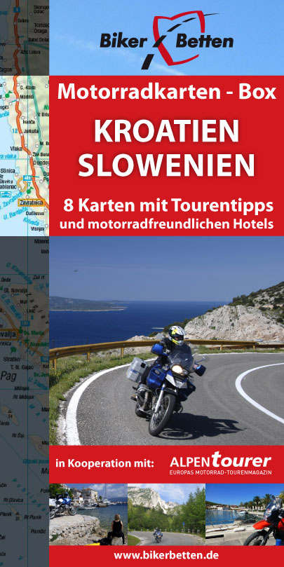 Motorradkarten-Box Kroatien | Slowenien - 