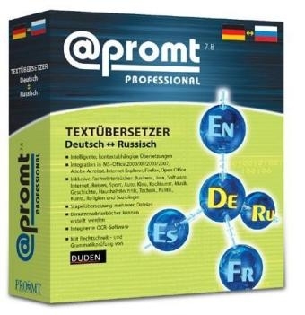 @promt Professional 7.8 Volltext&uuml;bersetzer Russisch-Deutsch/Deutsch-Russisch