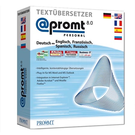 @promt Personal 8.0 Gigant, Deutsch <=> Englisch, Spanisch, Franz&ouml;sisch, Russisch