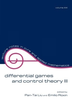 Differential Games and Control Theory Iii - Pan-Tai Liu