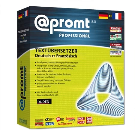 @promt Professional 8.0 Franz&ouml;sisch - Deutsch / Deutsch - Franz&ouml;sisch