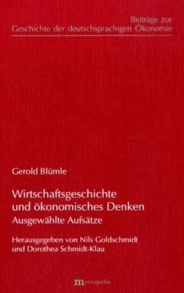 Wirtschaftsgeschichte und Ã¶konomisches Denken
