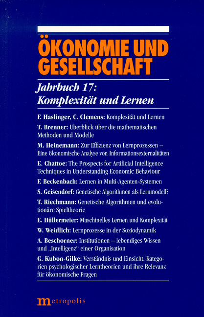 &Ouml;konomie und Gesellschaft / Komplexit&auml;t und Lernen - 