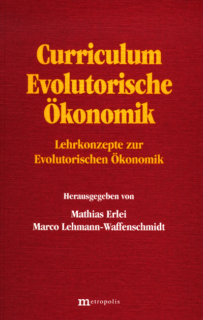 Curriculum Evolutorische &Ouml;konomik - 