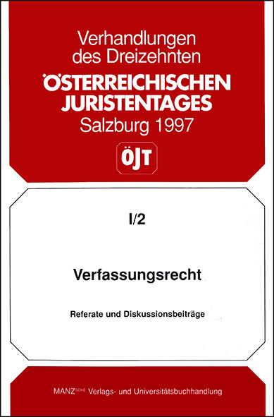 Verfassungsrecht - Grenzen der Verfassungs&auml;nderung Baugesetze- Grundrechte - Neukodifikation