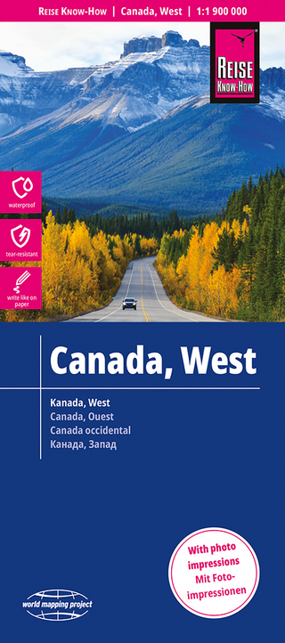 Reise Know-How Landkarte Kanada West / West Canada (1:1.900.000) - Reise Know-How Verlag Peter Rump GmbH