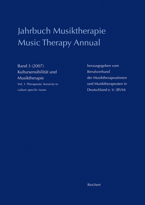 Jahrbuch Musiktherapie / Music Therapy Annual