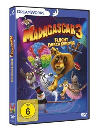 Madagascar 3: Flucht durch Europa, 1 DVD