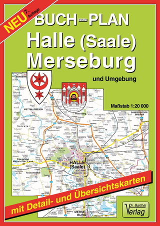 Buchstadtplan Halle (Saale), Merseburg und Umgebung
