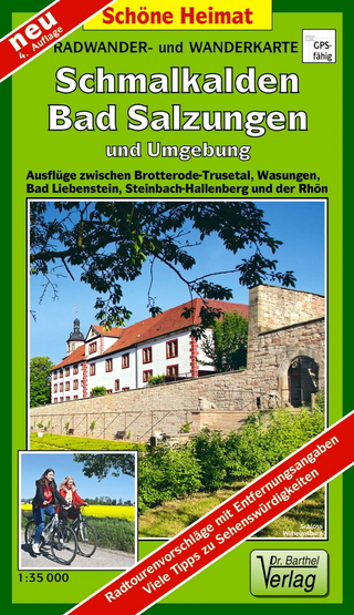 Radwander- und Wanderkarte Schmalkalden, Bad Salzungen und Umgebung
