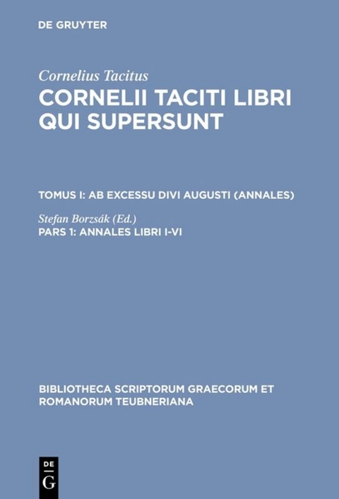 Annales libri I&ndash;VI - 