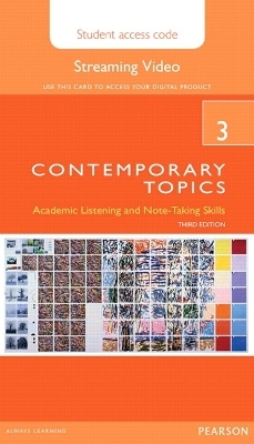 Contemporary Topics 3 Streaming Video Access Code Card - David Beglar, Neil Murray