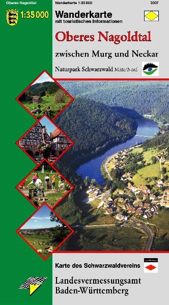 Oberes Nagoldtal Wanderkarte