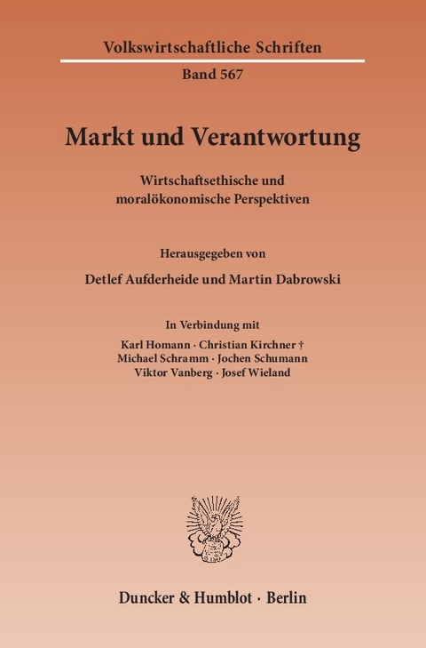 Markt und Verantwortung. - 