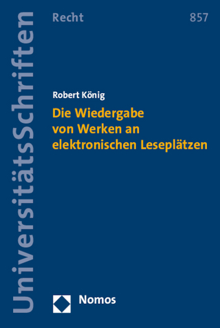 Die Wiedergabe von Werken an elektronischen Leseplätzen