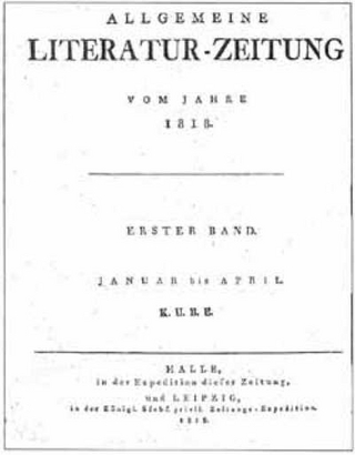 Allgemeine Literatur-Zeitung, Halle 1804-1849
