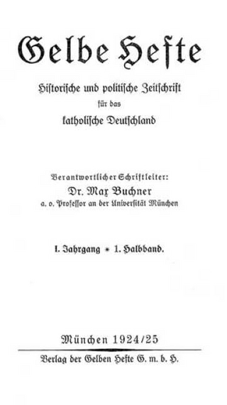 Gelbe Hefte 1. 1924/25 - 18. 1941/42