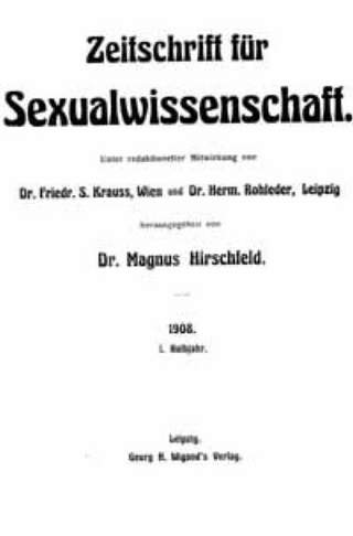 Zeitschrift für Sexualwissenschaft