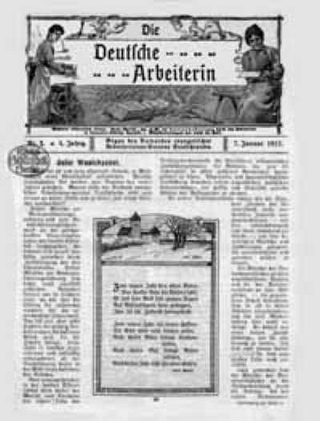 Die deutsche Arbeiterin 1. 1909 - 12. 1920, 16, Deutsche Arbeiterin (2.) 1921 - 14. 1933, Wort und Werk 15. 1934 - 20. 1939, 6