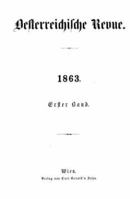 Österreichische Revue /Österreich-ungarische Revue