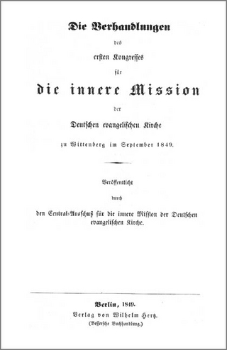 Verhandlungen des deutschen evangelischen Kirchentages, Verhandlungen des Kongresses für die innere Mission 1848-1928