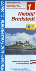 Wander- und Freizeitkarte Nieb&uuml;ll-Bredstedt