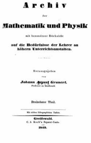 Archiv der Mathematik und Physik