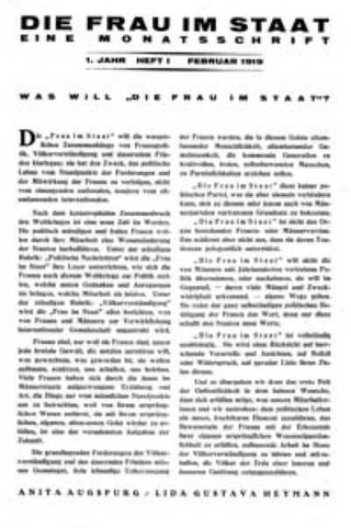 Die Frau im Staat