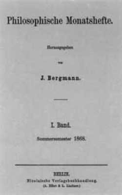 Philosophische Monatshefte